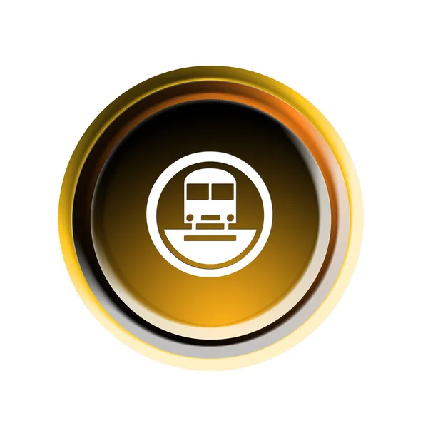 Кнопка Поездом Тоннеле — стоковое фото
