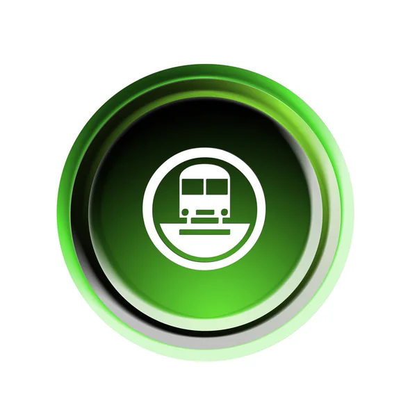 トンネル内の列車のボタン — ストック写真