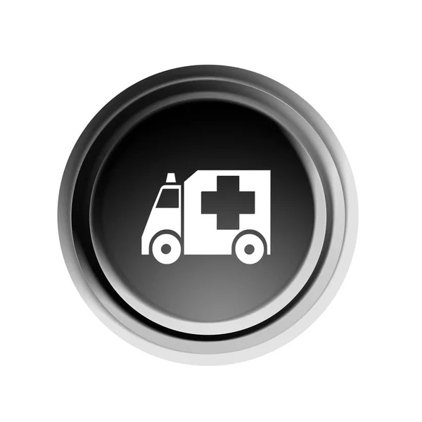 Ambulance Press Button Illustration — Stock Photo, Image