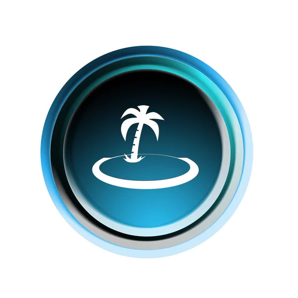 Кнопка Острова Пальмой — стоковое фото