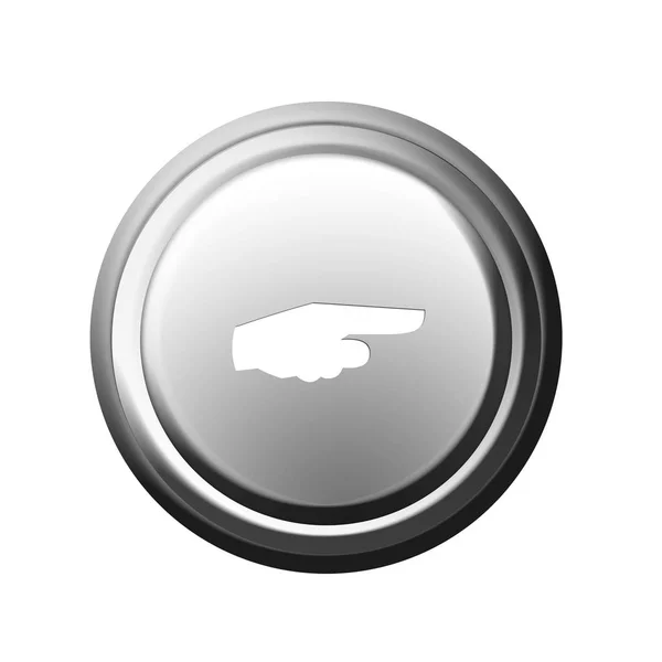 Pointing Directional Button Graphic Illustration — Stock Photo, Image