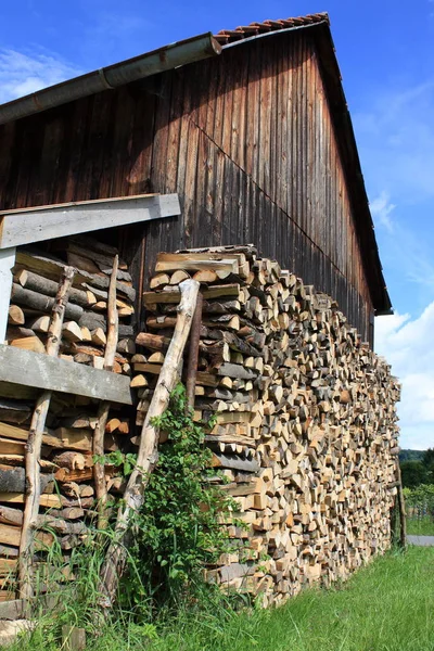 Wood Structure Firewood Log — Stock Photo, Image