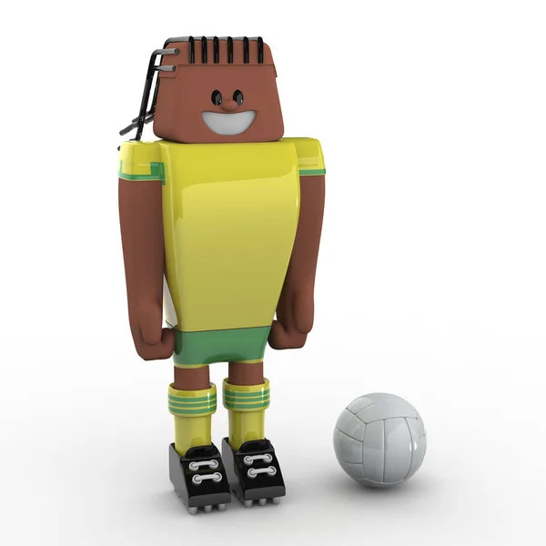 Futball Játékos Team South Africa — Stock Fotó