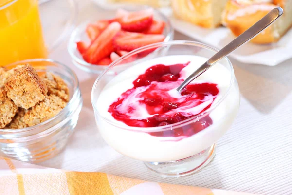 Leckeres Frühstück Wird Zubereitet — Stockfoto