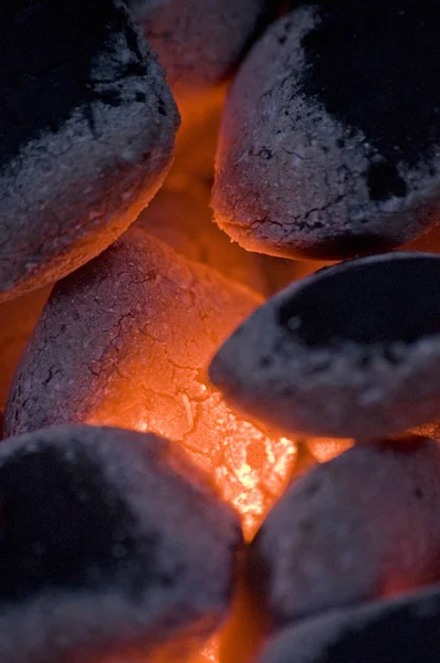 Colagem Carvão Ovos — Fotografia de Stock