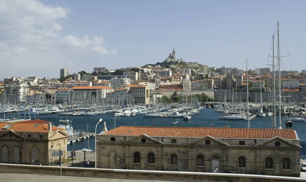 Στο Λιμάνι Vieux Στο Marseille — Φωτογραφία Αρχείου