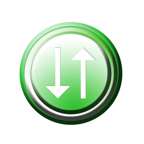 Pointing Directional Button Graphic Illustration — Stock Photo, Image