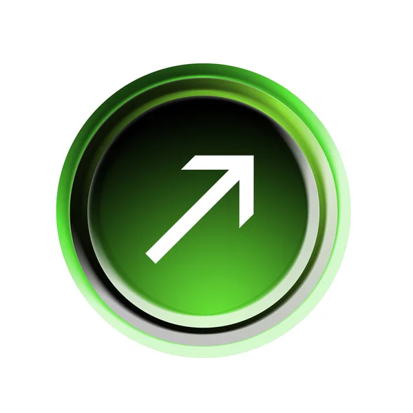 Pointing Directional Button Graphic Illustration — Stock Photo, Image