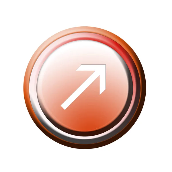 Pointing Directional Button Graphic Illustration — Stock Photo, Image