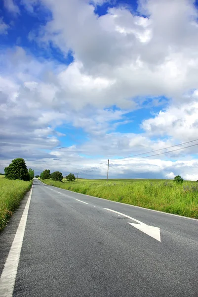 Portuguese Road Alentejo Field — Stock Photo, Image