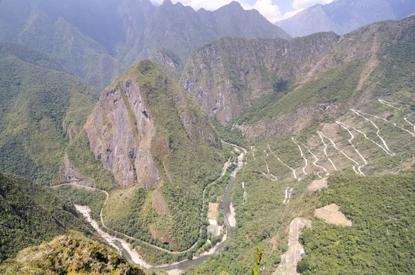 Wayna Picchu Dan Görüntü — Stok fotoğraf