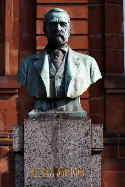 Eugene Boch Monument Mettlach Front Old Abbey — Stock Photo, Image