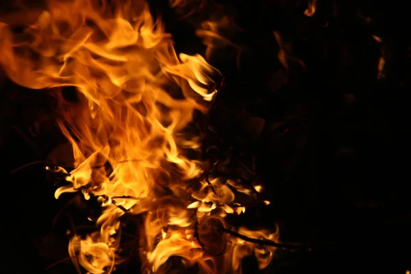 Fiamma Fuoco Falò Ardente — Foto Stock