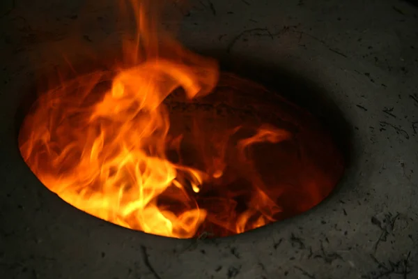 火の背景赤い炎 — ストック写真