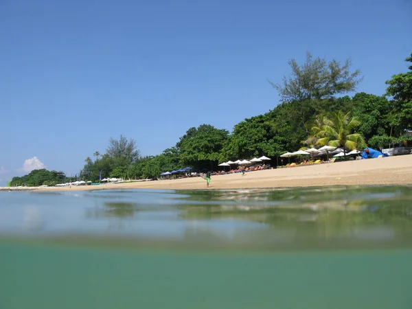 Strand Auf Tropischer Insel — Stockfoto