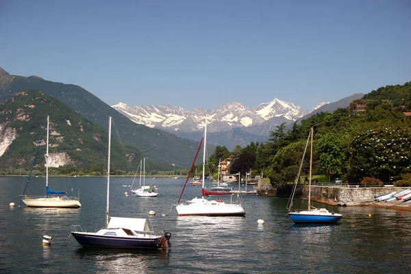 Lago Maggiore Mit Schweizer Alpen — Stockfoto