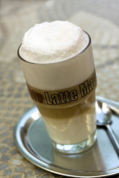 Latte Macchiato Kahve Içeceği — Stok fotoğraf