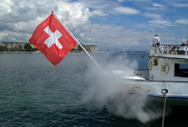 Barco Lago — Fotografia de Stock