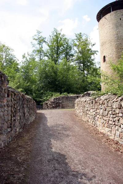 Vista Panorámica Majestuosa Arquitectura Medieval Del Castillo —  Fotos de Stock