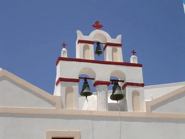 Kloktoren Santorini — Stockfoto