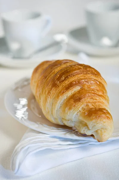 Los Croissants Cocina Para Desayuno —  Fotos de Stock