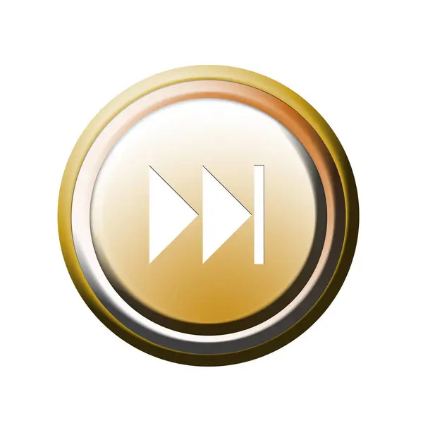 Forward Button Graphic Illustration — Stock Photo, Image