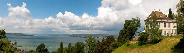 Vista Panorâmica Majestosa Arquitetura Medieval Castelo — Fotografia de Stock