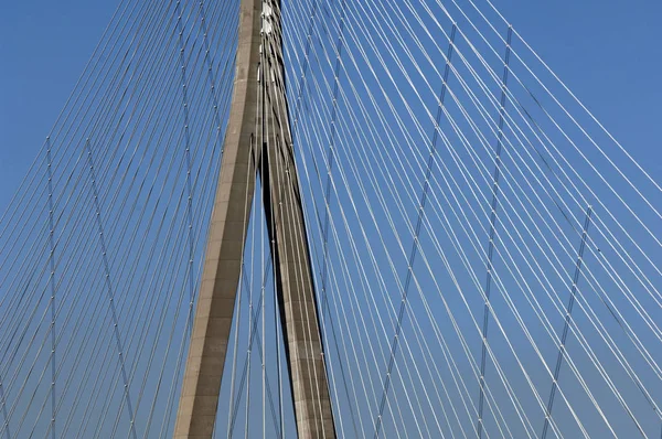 Fragment Pont Dans Ville Lisbon Portugais — Photo