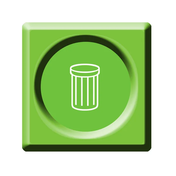 Graphic Illustration Button Sign Icon — Stock Photo, Image
