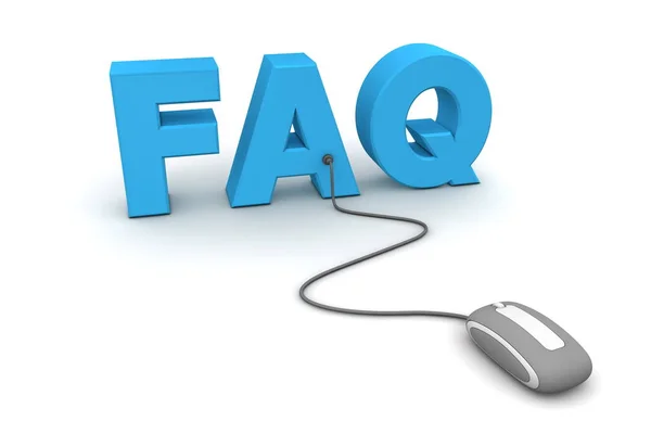 Browse Faq Gray Mouse — Stock Photo, Image