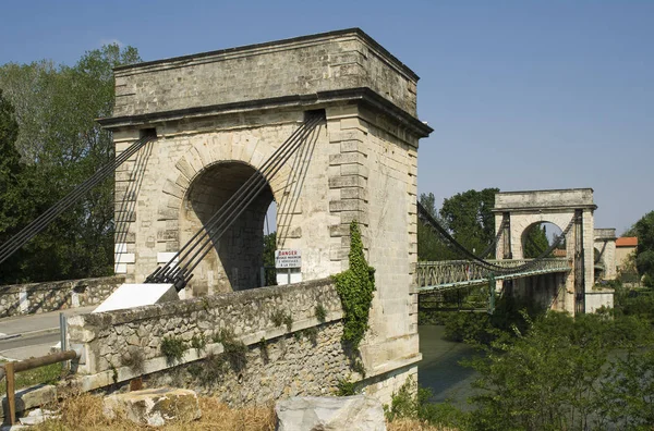 Historický Most Arles Francii — Stock fotografie