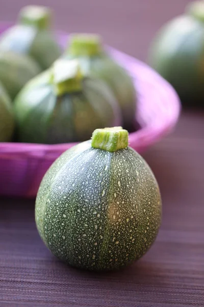 Courgette Ronde Ballen — Stockfoto