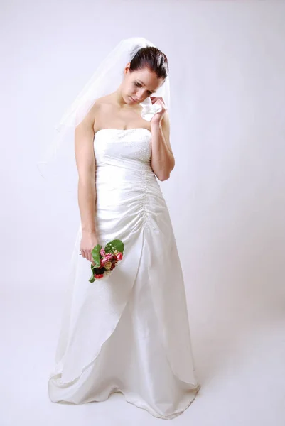 Наречена Весільна Сукня — стокове фото
