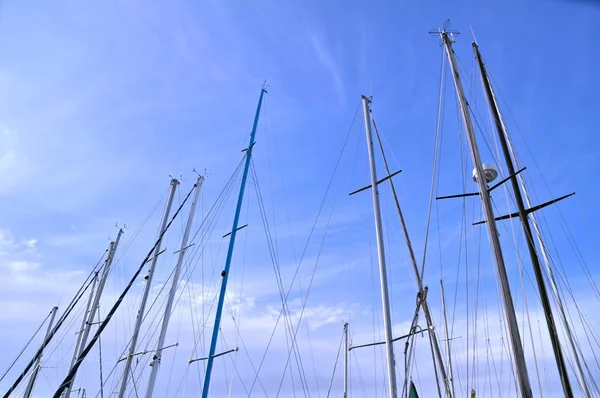 Scenisk Över Segelbåt Detaljer — Stockfoto