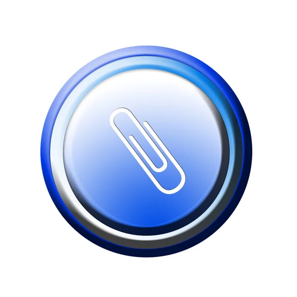 Botón Oficina Pin Ilustración — Foto de Stock