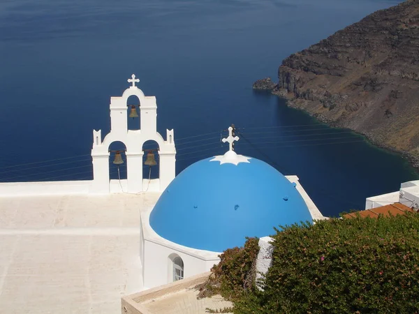 Klocktorn Vid Santorini — Stockfoto