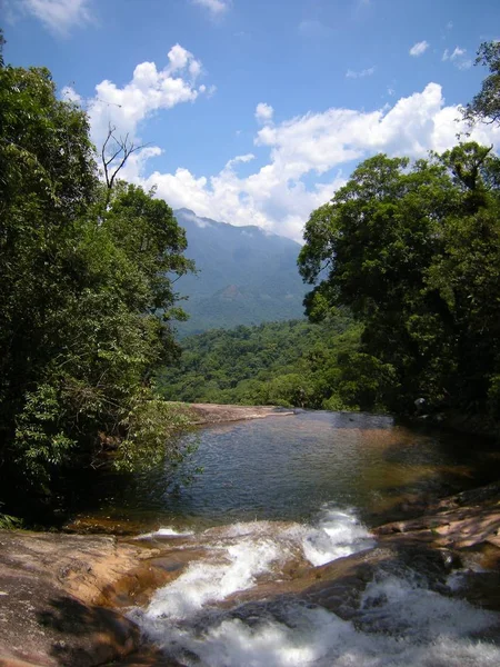 Wasserfall Den Bergen — Stockfoto