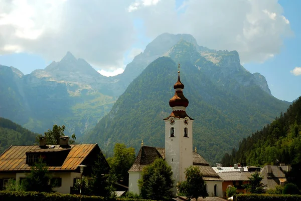 Vista Panoramica Bellissimo Paesaggio Alpino — Foto Stock
