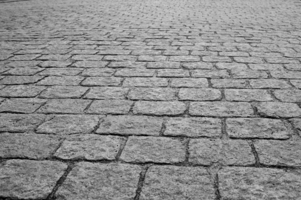 Paralelepípedos Textura Estrada Pavimento Pedras Rochas — Fotografia de Stock