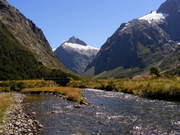 Sulla Strada Milford Suono — Foto Stock