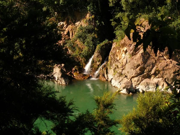 Buller River Und Wasserfall — Stockfoto