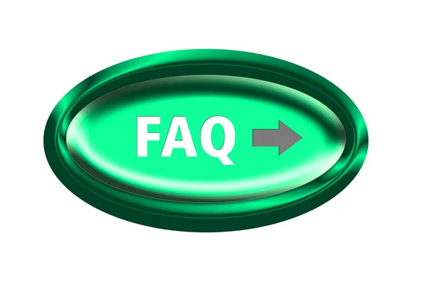 Faq Düğmesi Resimleme — Stok fotoğraf