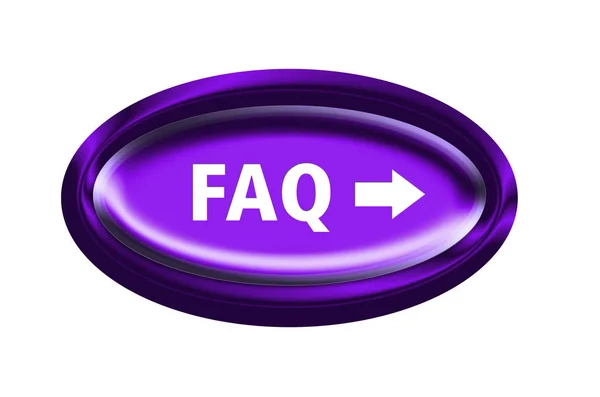 Faq Düğmesi Resimleme — Stok fotoğraf