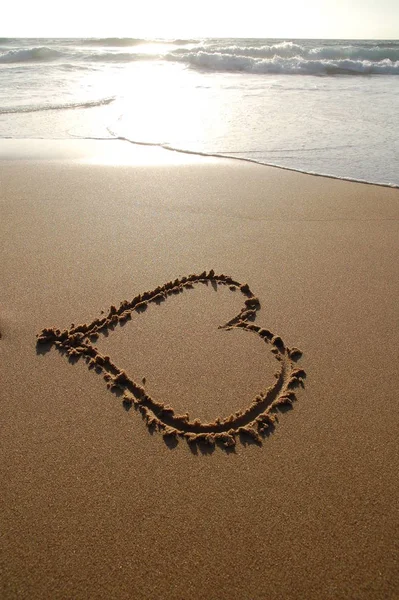 Corazón Playa — Foto de Stock