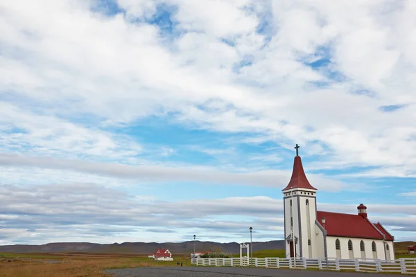 Église Luthérienne Dans Village Kopasker Nord Islande — Photo