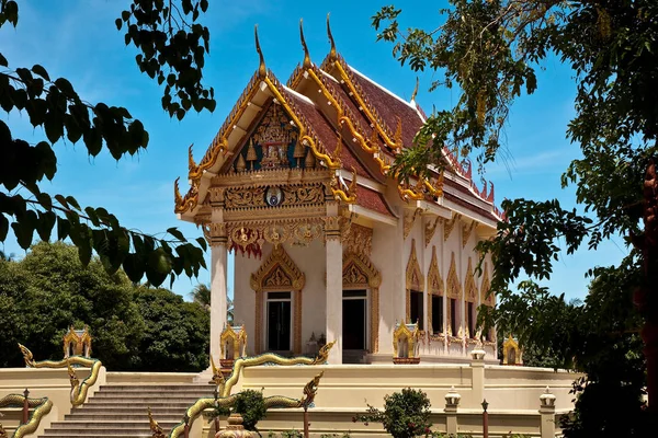 Templet Har Makaber Attraktion Koh Samui Nämligen Det Mumifierade Liket — Stockfoto