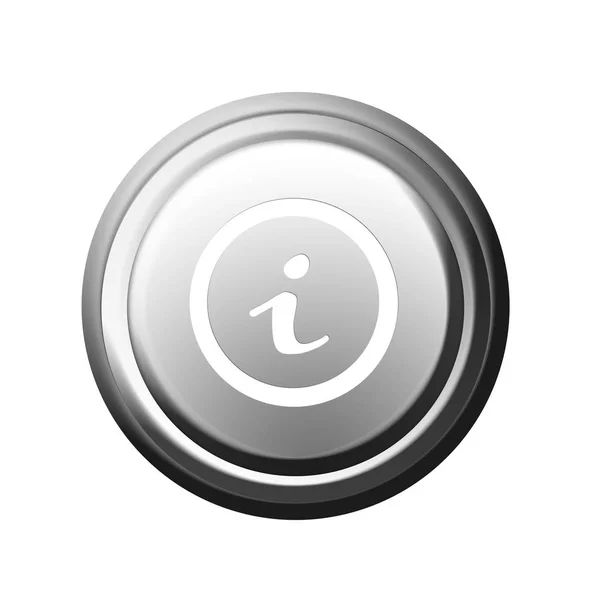 Info Button Illustration Information — Stock Photo, Image