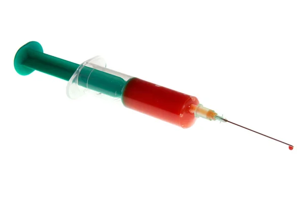Injekciós Vércseppekkel — Stock Fotó