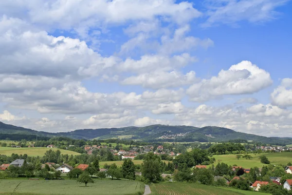 Vista Panorâmica Agricultura Campo — Fotografia de Stock