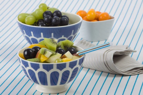 Fruit Salad Bowl Table — Stock Photo, Image